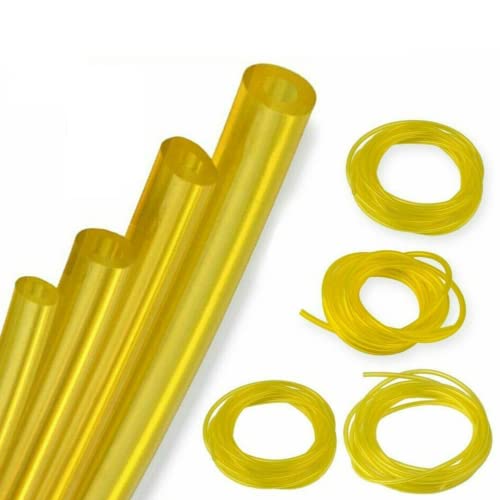 Drilax 4 Sizes Fuel Line Hose Tubing Set for Small Engines Chainsaws String Trimmers Weedeaters Blowers Compatible with Ryobi, Poulan,